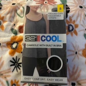32 DEGREES COOL Camisole with Built in Bra Size S